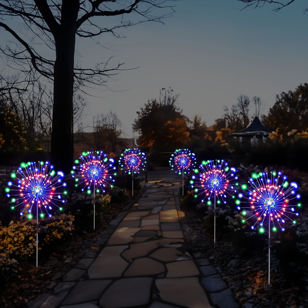 Feu d'artifice lumineux | 60 LEDs pour une décoration de jardin magique