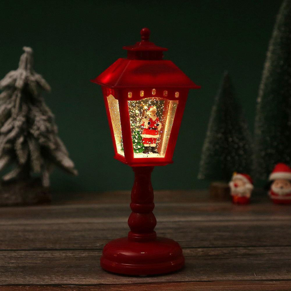 Lampes de table de nuit de Noël illuminées - Décorations Père Noël, Bonhomme de neige et Arbre