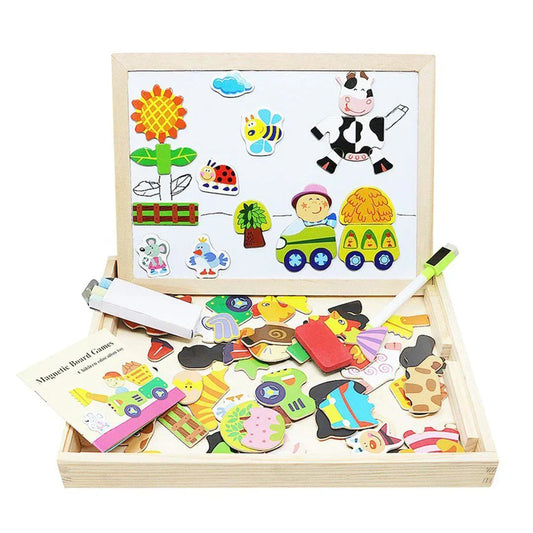 CreativeChalk Board - Tableau magnétique double face pour enfants