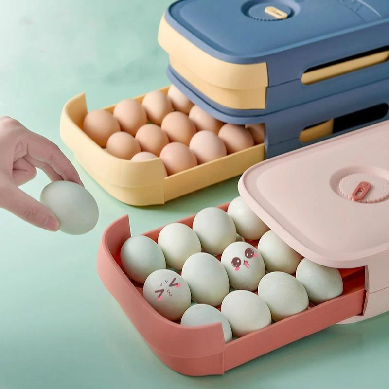 EggSafe Organisateur - Boîte de rangement élégante pour œufs