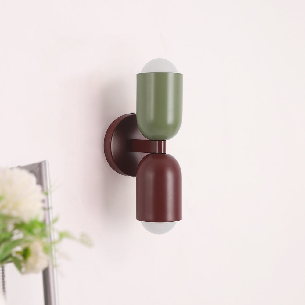 Applique Murale LED Morandi Moderne 2-flamme Noire Intérieur/Couloir Métal