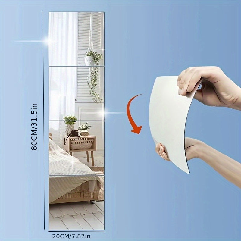 AcrylicSafe Miroirs Set – Miroirs Élégants et Résistants aux Casse