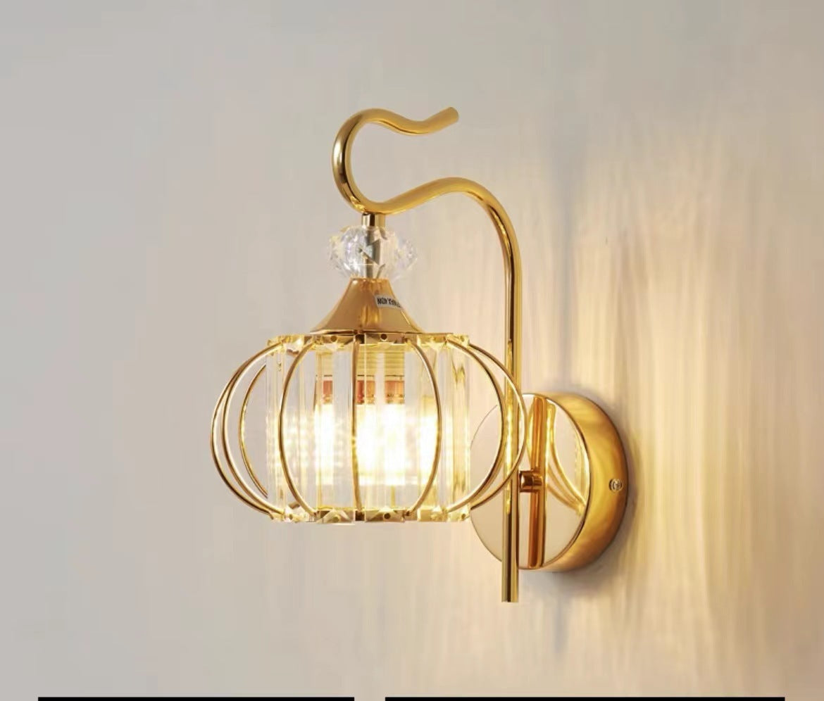 Lustre mural en cristal pour le salon