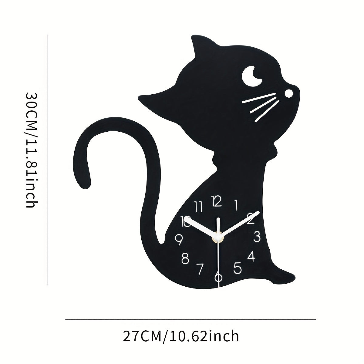 ModernPaws – Horloge mural unique pour chats pour intérieur