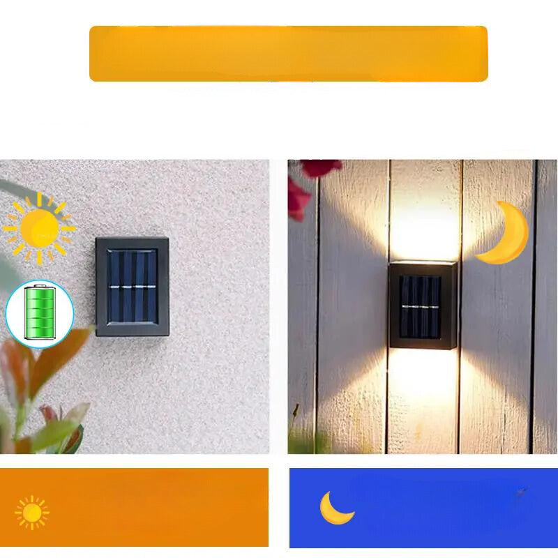 Floroux – Applique murale extérieure solaire pour un éclairage de terrasse sans effort