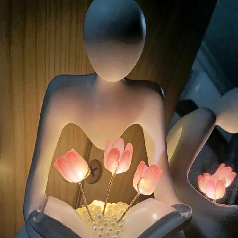 ArtTulip – Lampe de nuit abstraite moderne en résine