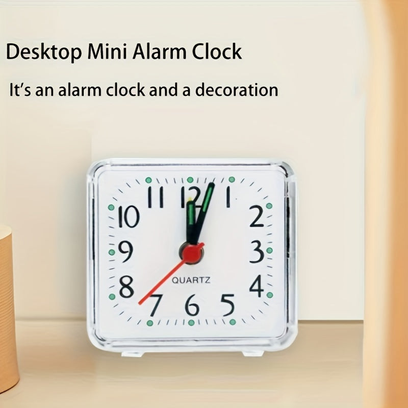 TimeSquare – Réveil Minimaliste Blanc pour Bureau & Chambre à coucher