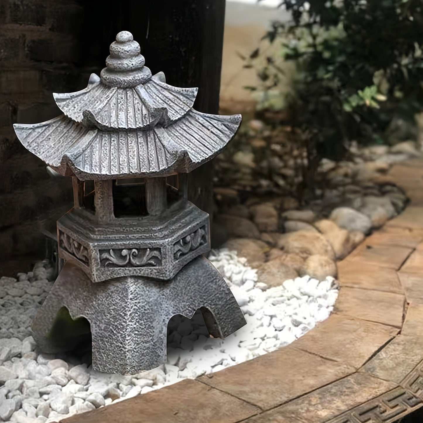 LumiGlow Lanterne - Décoration de Jardin Zen à Énergie Solaire