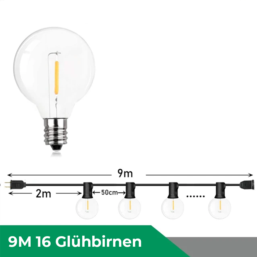 Floroux | Guirlande lumineuse LED étanche en plastique incassable pour intérieur et extérieur
