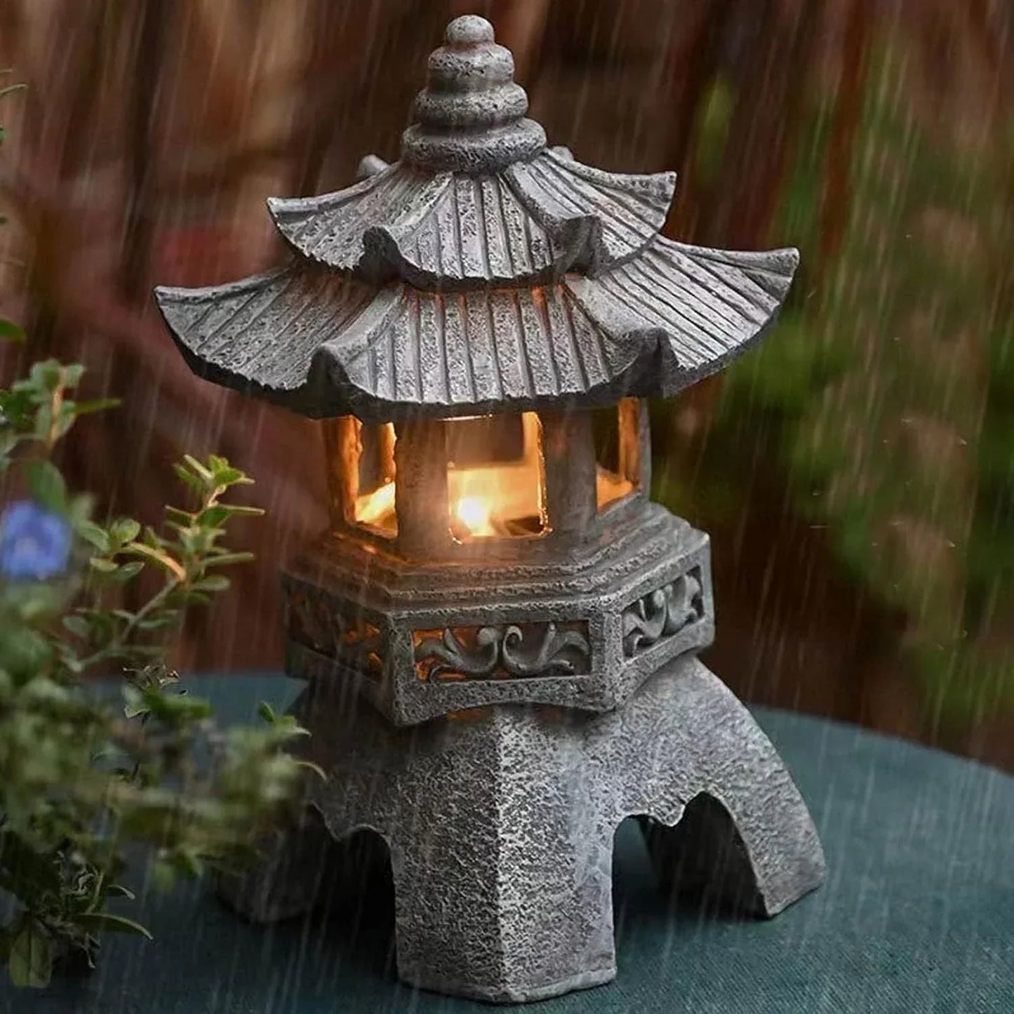 ZenGlow Lantern de jardin - Élégante lanterne solaire de jardin