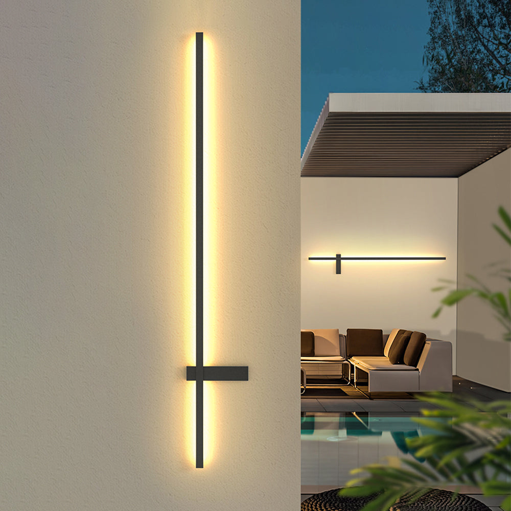 Floroux Duo-linéaire minimaliste Applique extérieure