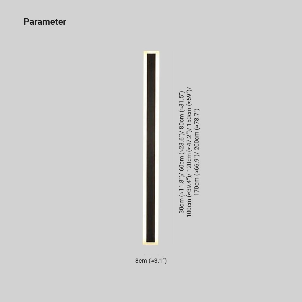 Lampe extérieure linéaire à éclat moderne Floroux
