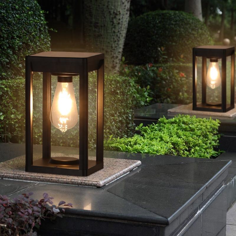 Floroux Solar Column Lamp | Powered by Solar Energy | Weather Resistant | Outdoor Lighting for Garden & Terrace