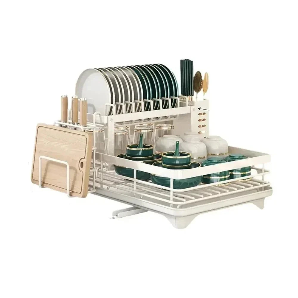 Égouttoir – étagères de cuisine réglables – plateau d'égouttage – cuisine