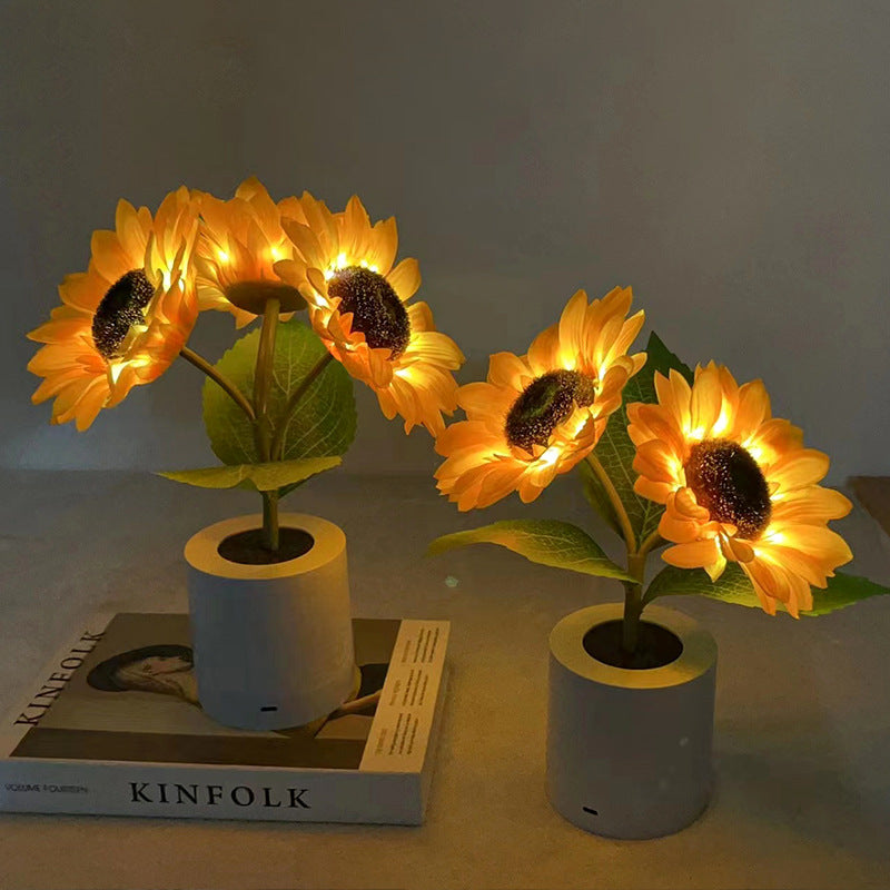 Floroux – Lampe de table LED fleurs rayonnantes pour une pièce confortable et stylée