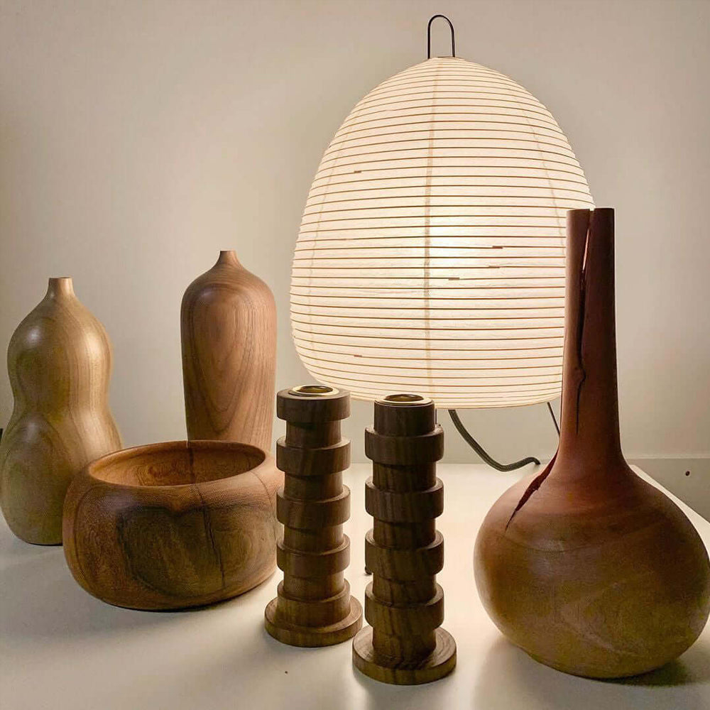 Floroux Washi Table Lamp | Handcrafted Lighting | Japanese Design | Natural Elegance