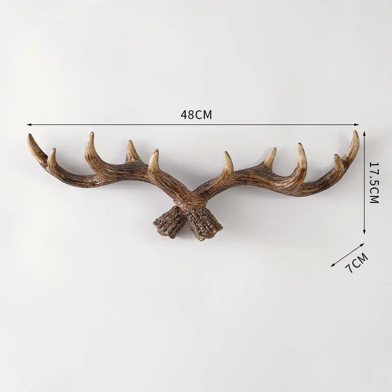 Antler garde-robe - Rural - Garde-robe atmosphérique - Bois de cerf - Couloir