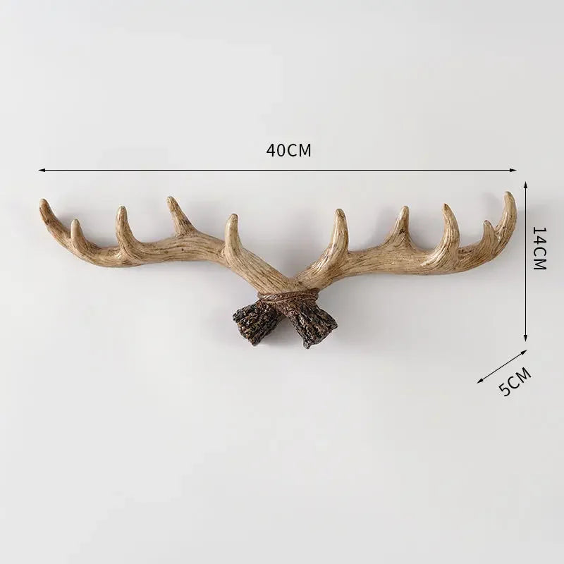 Antler garde-robe - Rural - Garde-robe atmosphérique - Bois de cerf - Couloir