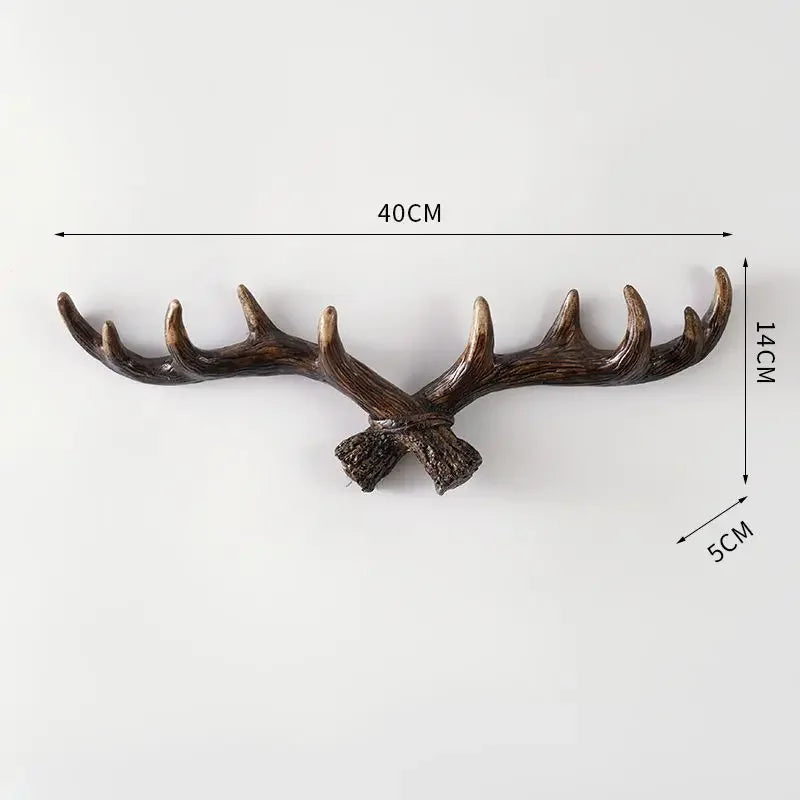 Antler garde-robe - Rural - Garde-robe atmosphérique - Bois de cerf - Couloir