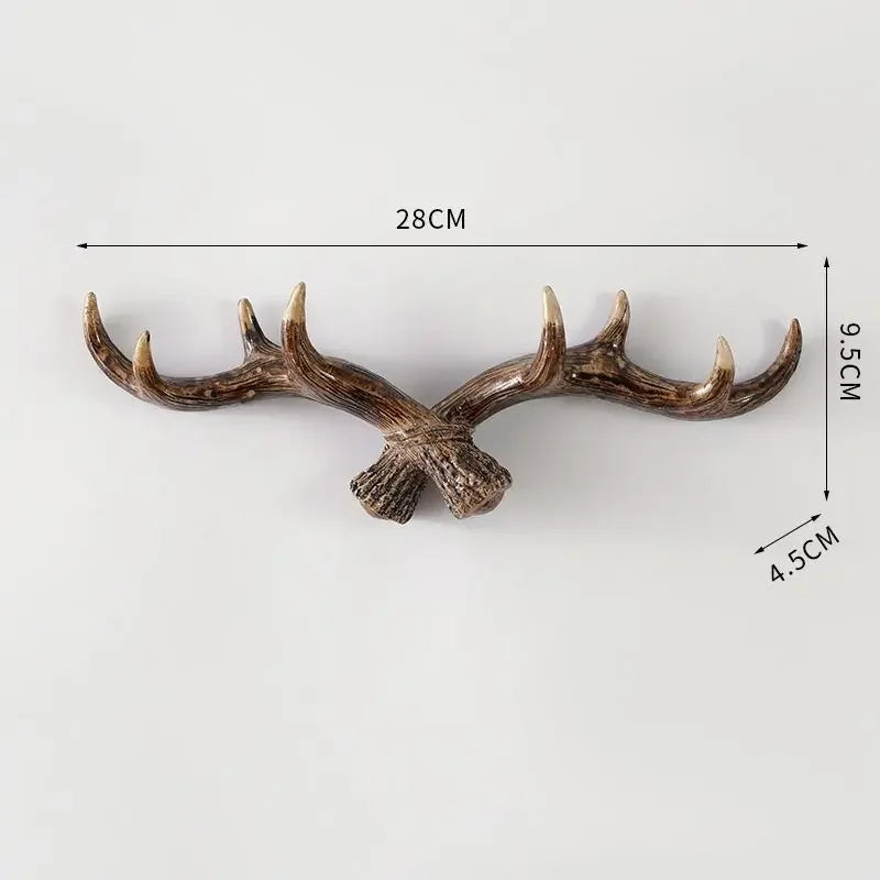 Antler garde-robe - Rural - Garde-robe atmosphérique - Bois de cerf - Couloir