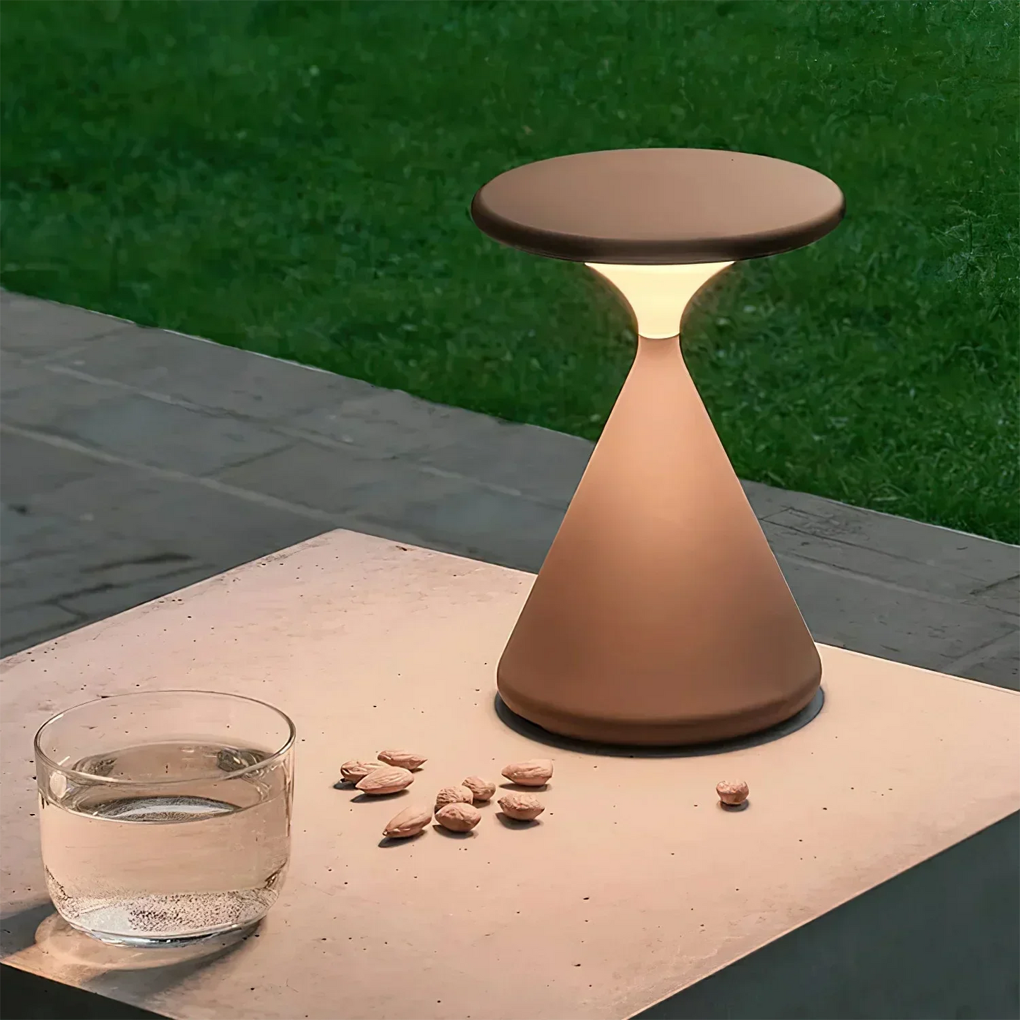 ÉclairLuxe - Lampe Sans Fil Sablier pour Ambiance Parfaite