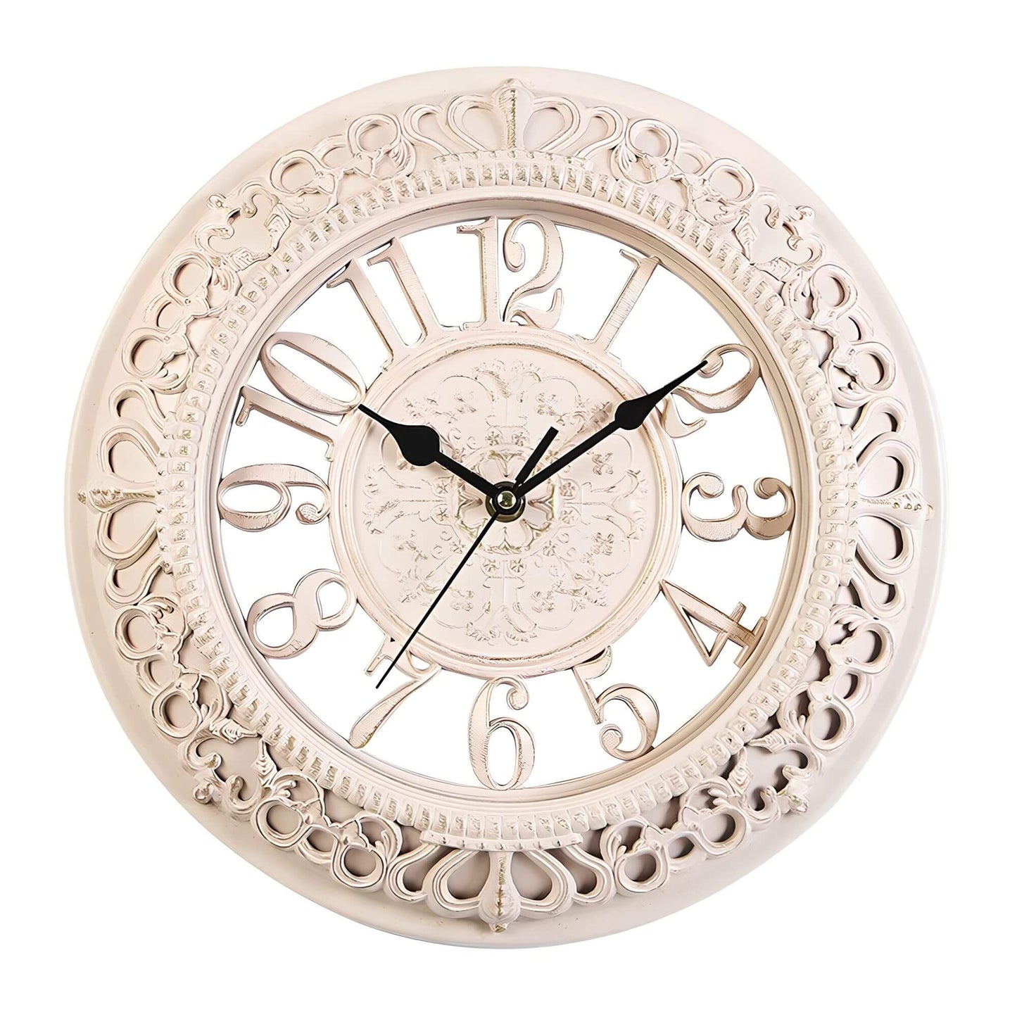 Horloge Murale Floroux Élégance - Design Classique avec Détails Charmants