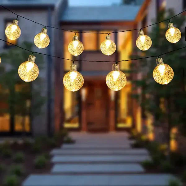 TwinkleGlow - Luminaire de lumière solaire envoûtante pour l'extérieur