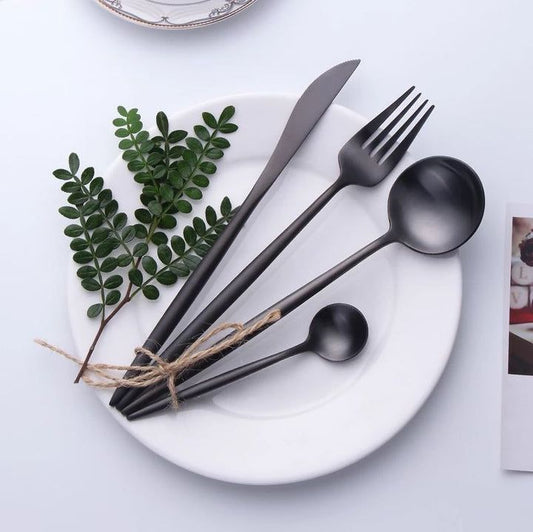 Ensemble de Couverts en Acier Inoxydable de Luxe : Dîner Élégant pour Toute Occasion