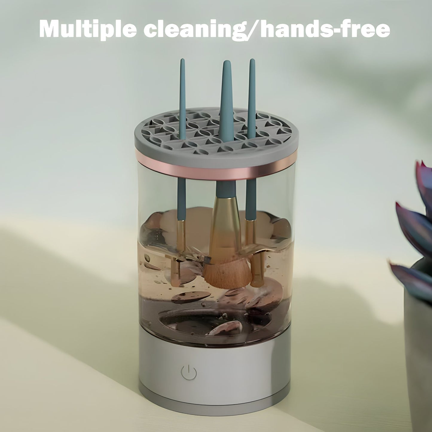 Floroux Makeup Brush Cleaner | Electric Cleaning Station | Quick & Effective | Perfect for Clean Brushes