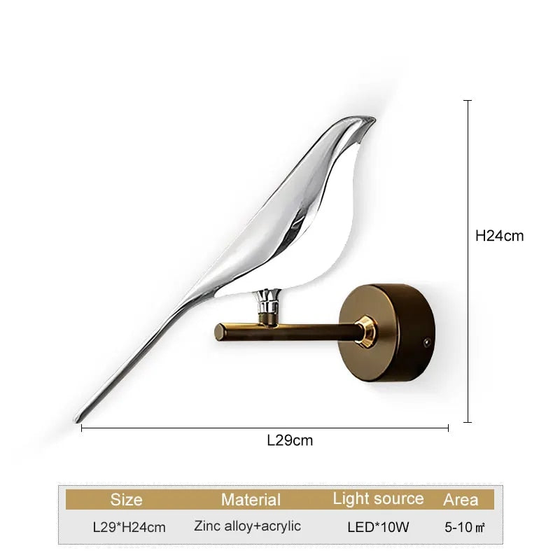 WingSpan - Applique murale oiseau 360° rotatif