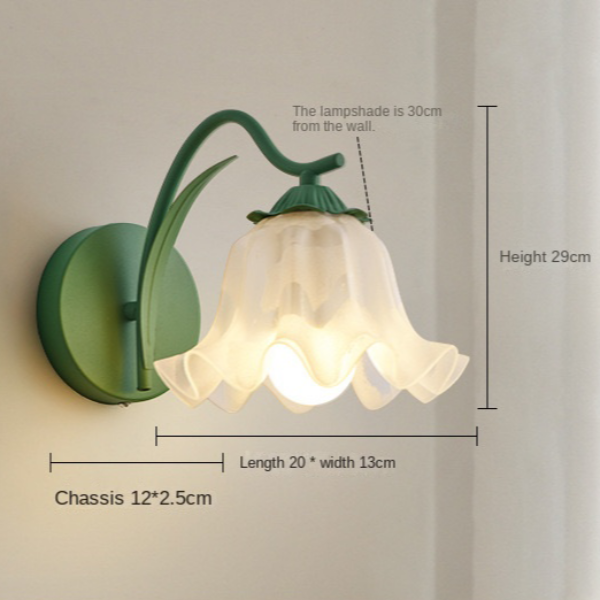 Floroux French Retro Wall Lamp | Floral Design | Romantic Lighting for Garden & Terrace
