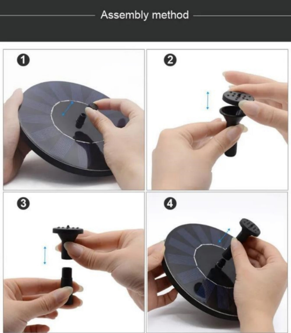 Flowbee – Fontaine solaire élégante pour les oiseaux de jardin