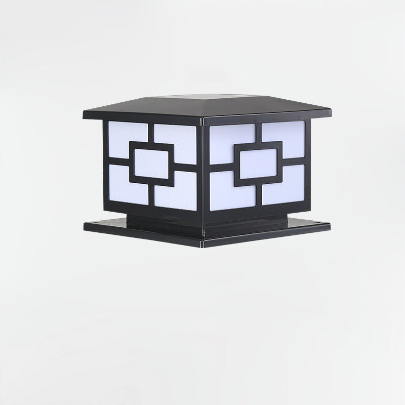 Floroux LED lampe de jardin | Étanche & alimenté par solaire | Design cube moderne | Pour espaces extérieurs & terrasses