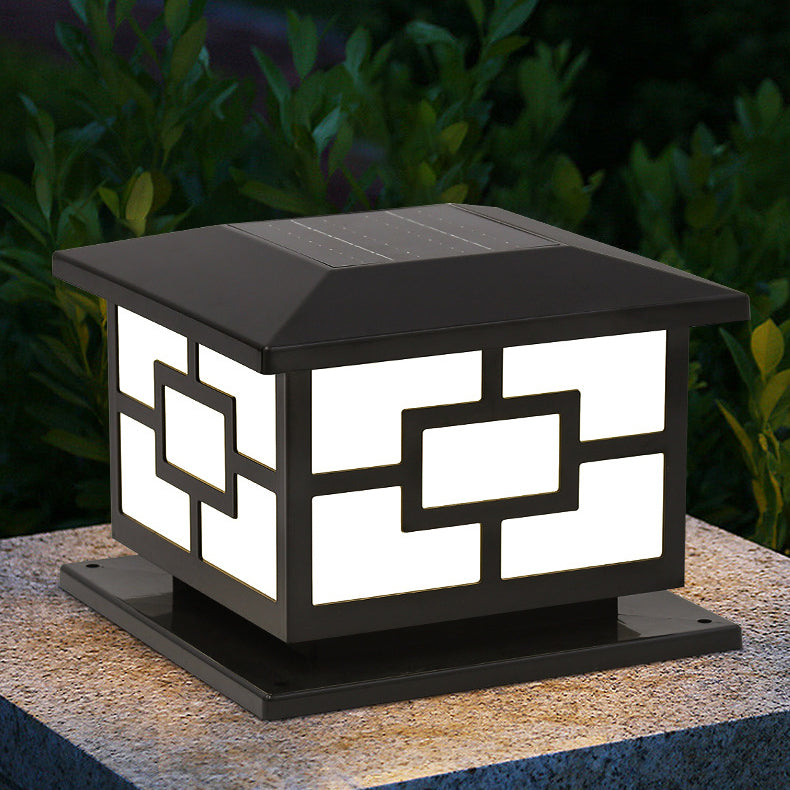 Floroux LED lampe de jardin | Étanche & alimenté par solaire | Design cube moderne | Pour espaces extérieurs & terrasses