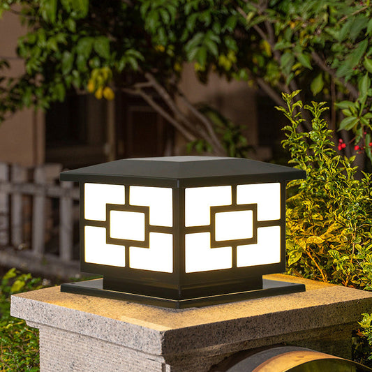 Floroux LED lampe de jardin | Étanche & alimenté par solaire | Design cube moderne | Pour espaces extérieurs & terrasses