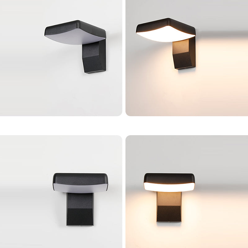 Floroux Applique Murale LED | Étanche | Design Minimaliste | Capteur de Mouvement | Pour Utilisation Extérieure