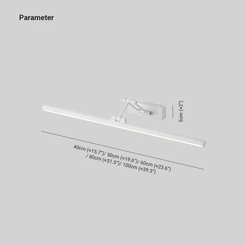 Applique Murale LED Minimaliste Edge Noir/Blanc pour Intérieur, Salle de Bain, Métal