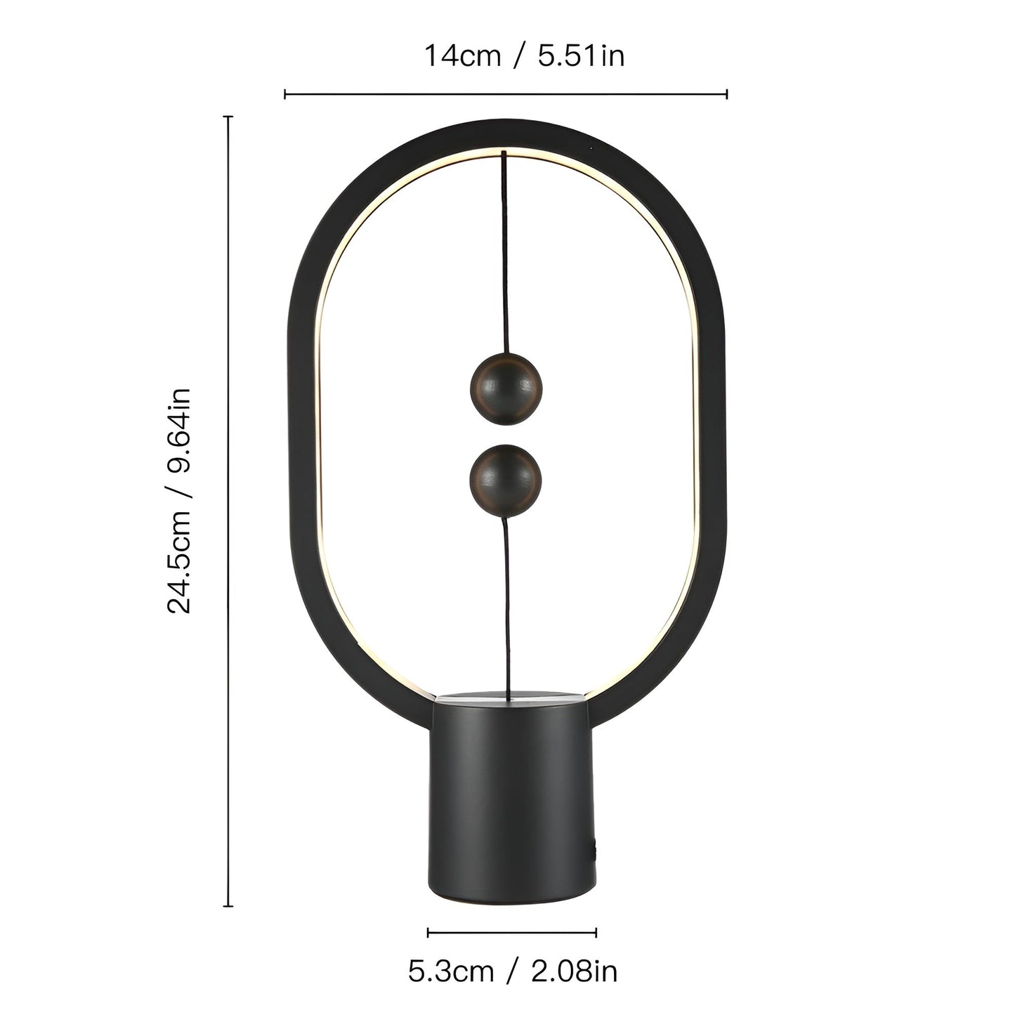 Lampe LED BalanceGlow Élégante – Ambiance Raffinée & Chargement USB