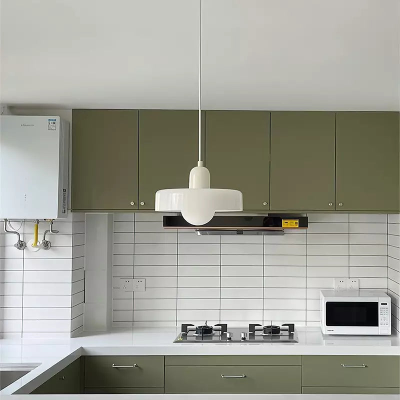 Suspension Floroux in colored glass | Elegant hanging lamp in Bauhaus style | Designer lamp for the living room and dining room