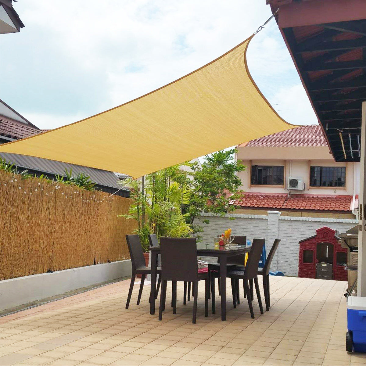 Protection solaire de luxe – déperlant – protecteur pour balcon et jardin – toile d'ombrage