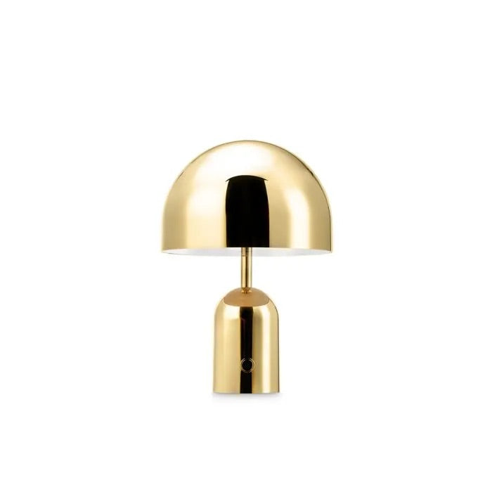Lampe de table portable en finition chrome