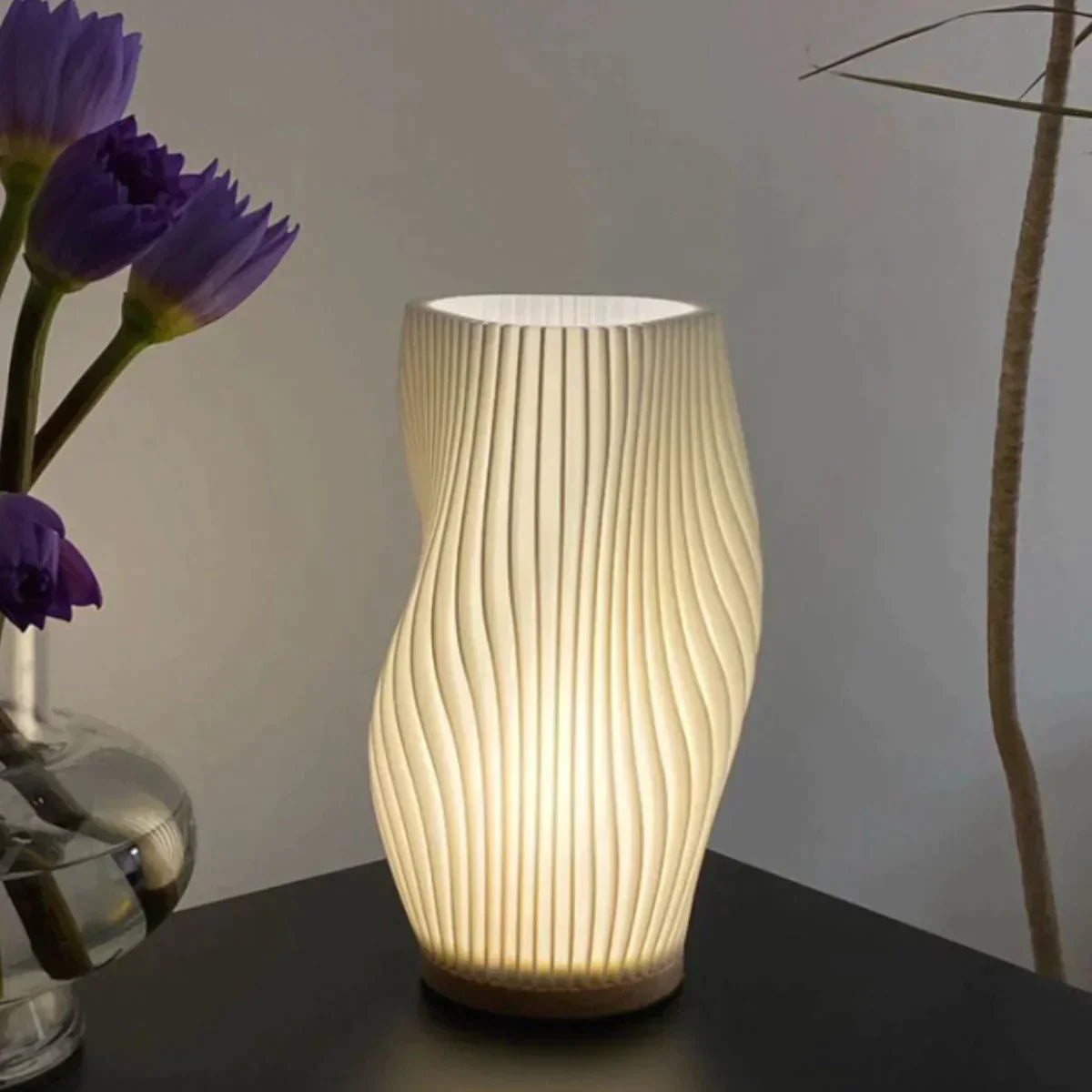 Floroux - Lampe à vagues LED calme pour une atmosphère conviviale