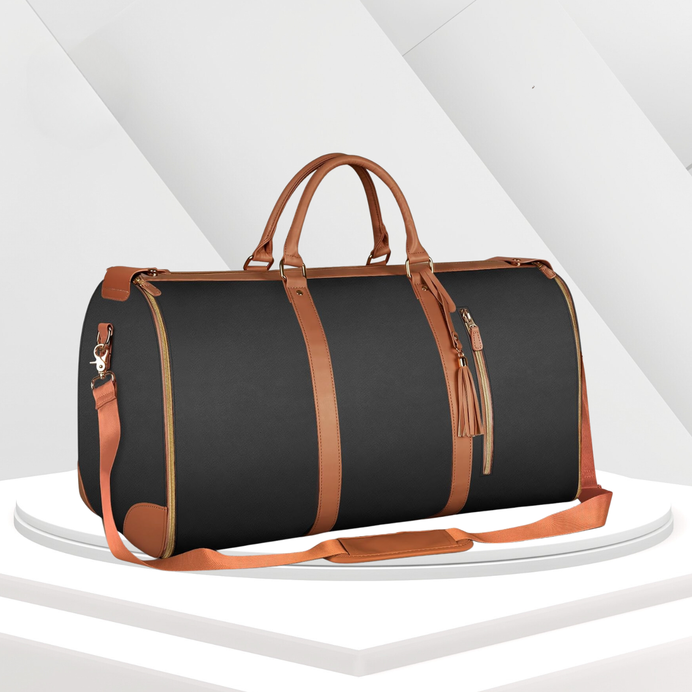 Floroux Sac de voyage pliable | Léger, spacieux et polyvalent | Parfait pour les voyages et le quotidien | Disponible en noir, beige et rose