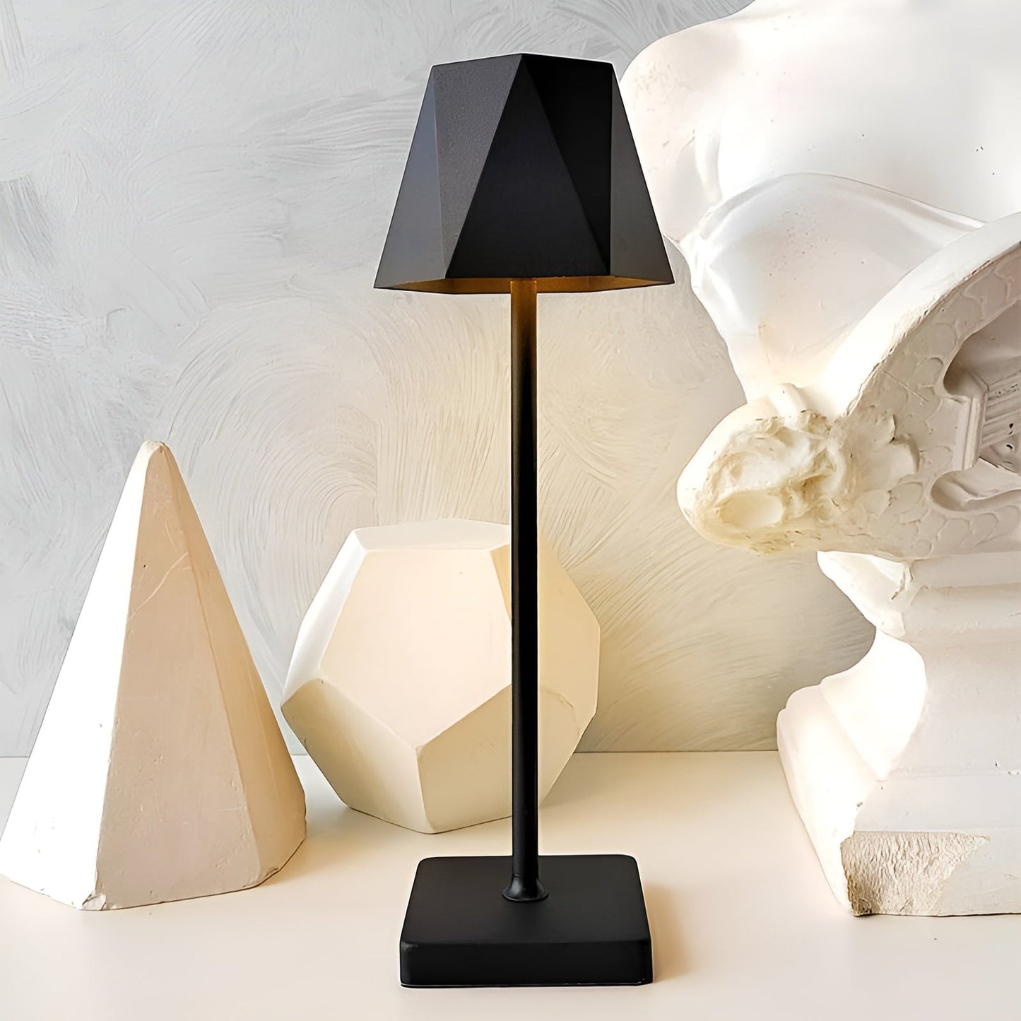Lampe de table rétro élégante à LED - Sans fil et rechargeable