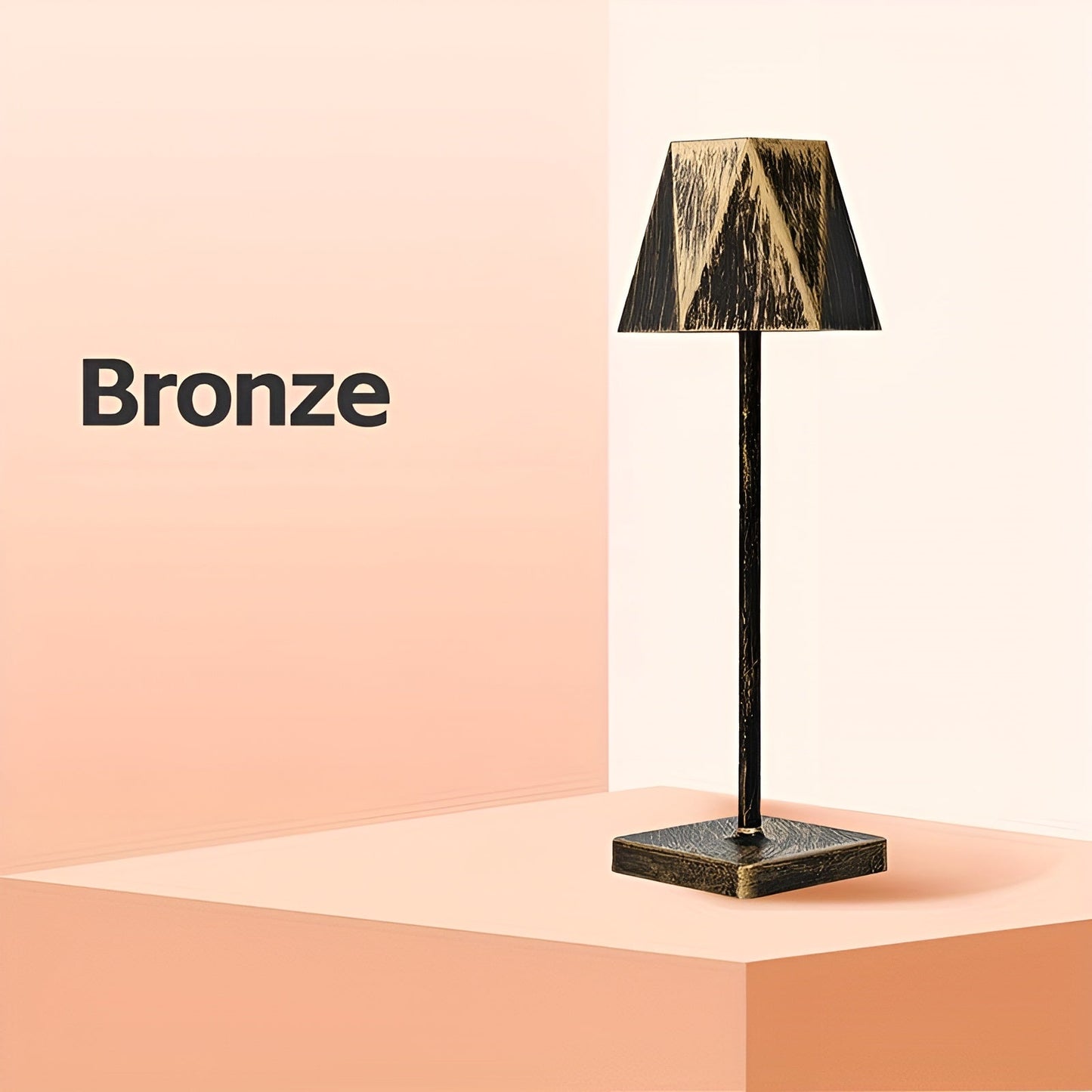 Lampe de table rétro élégante à LED - Sans fil et rechargeable