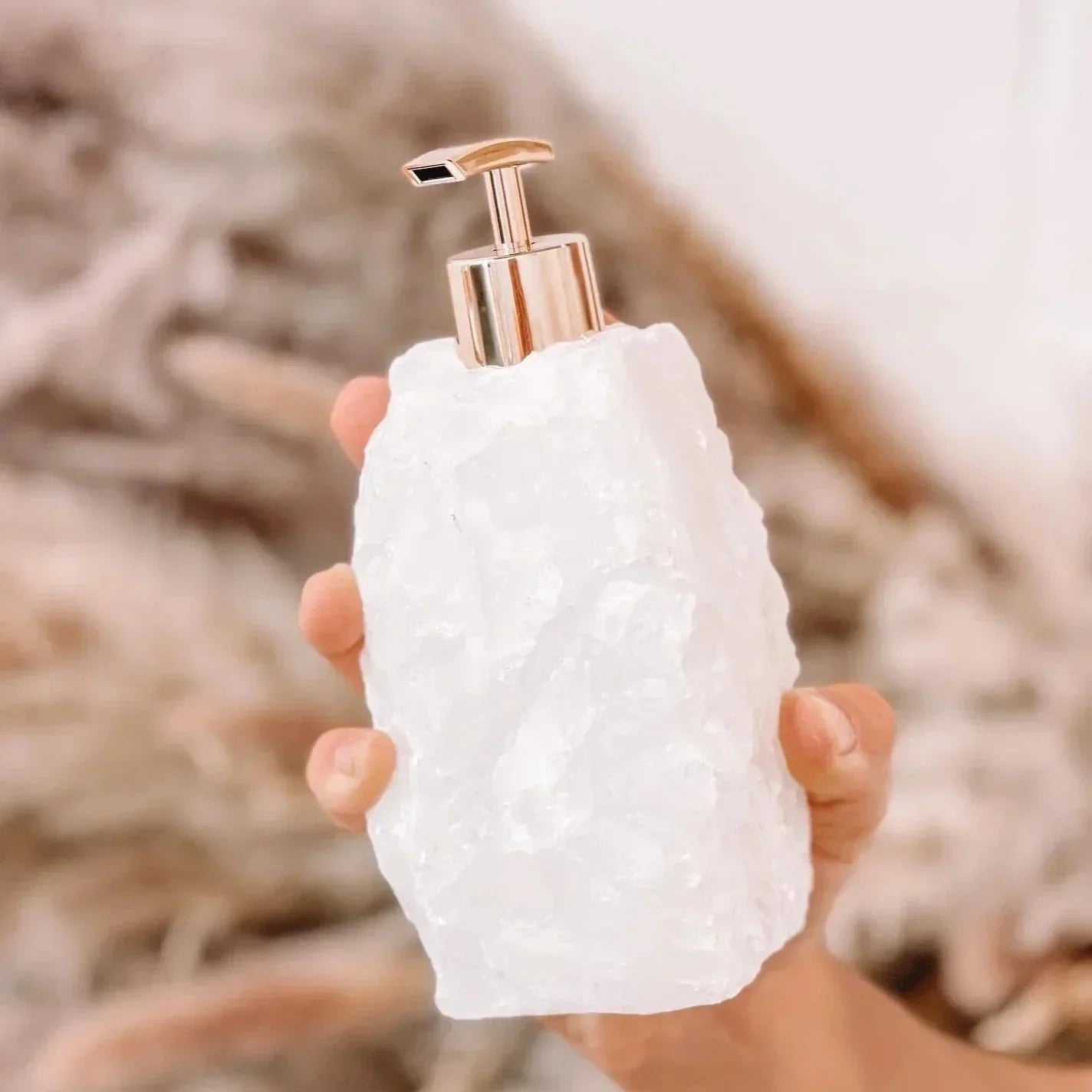 Floroux | Distributeur de savon en pierre précieuse | Élégance pour votre salle de bain