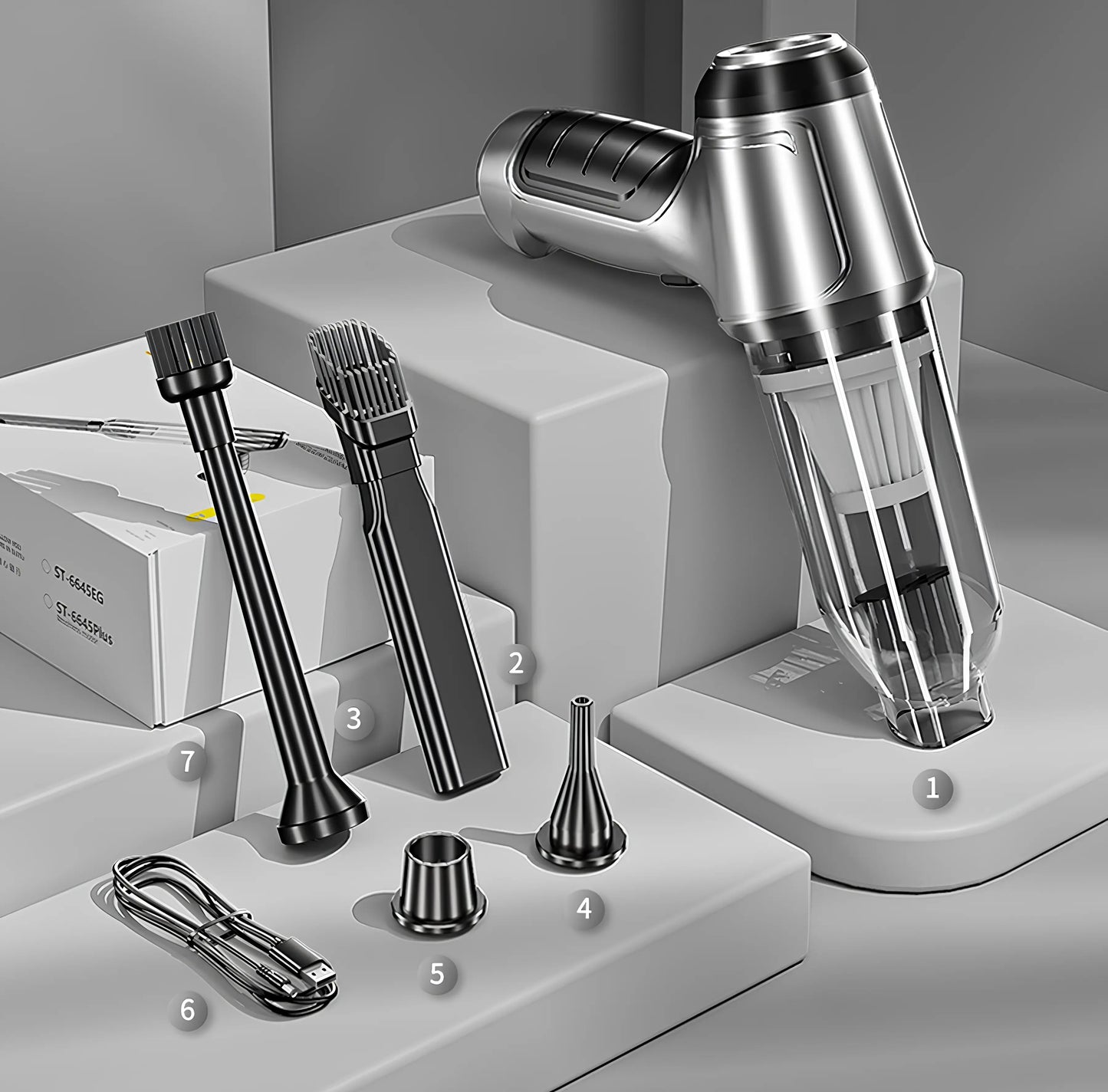 VacPro™ | Aspirateur à main sans fil pour la maison et la voiture