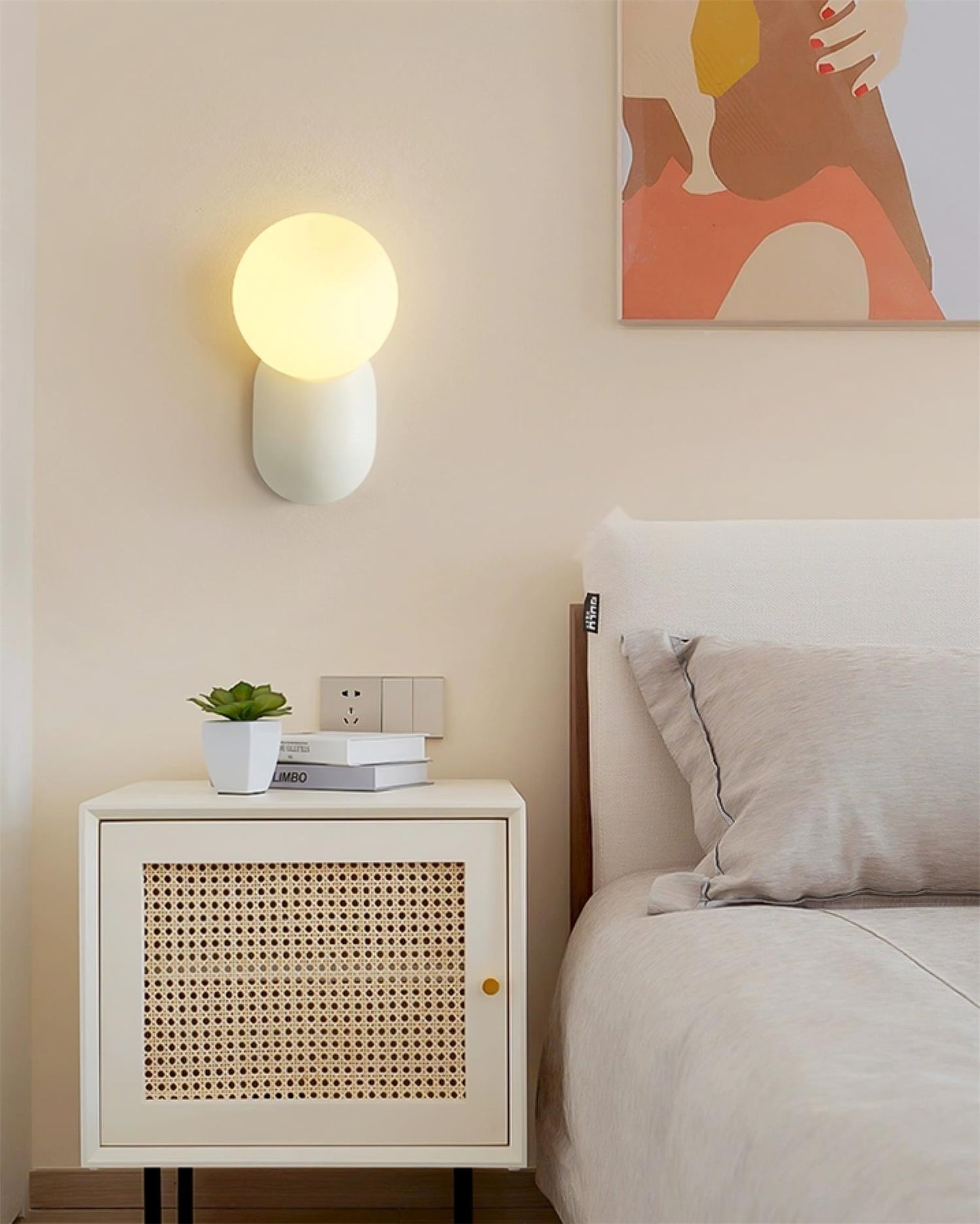 ChicGlow Lampe Murale en Résine – Élégance et Économie d'Énergie en Un