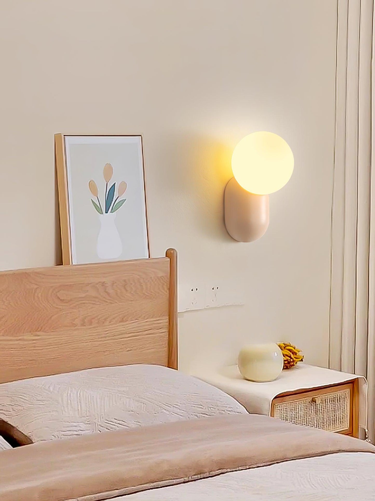 ChicGlow Lampe Murale en Résine – Élégance et Économie d'Énergie en Un