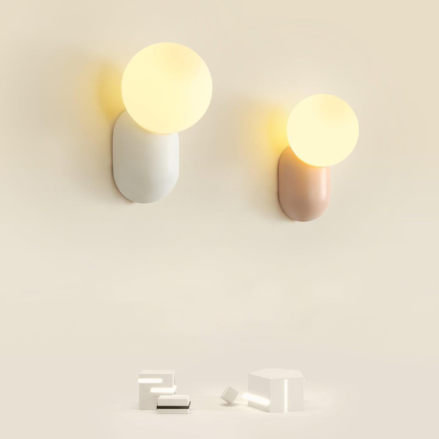 ChicGlow Lampe Murale en Résine – Élégance et Économie d'Énergie en Un